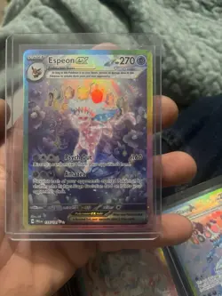 Pokemon TCG Espeon EX Prismatic Evolutions Sir Holo Card 155/131 SV - Image 1