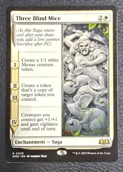 Three Blind Mice Wilds of Eldraine Regular MTG NM Magic Card - Image 1