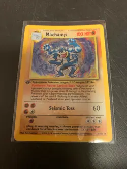 Machamp - 1st Edition - Base Set - 8/102 - Holo-foil Rare - Pokemon Card - Image 1