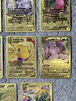 Set of 11 Eternatus,Urshifu,Vulpix,Kyurem&More Rare Gold Accent Fan Art Cards - Image 5