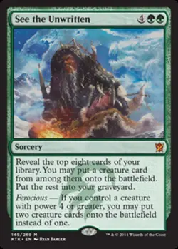 See the Unwritten - Foil x1 - Khans of Tarkir - Light Play, English - Khans of T - Image 1