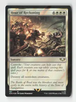 Hour of Reckoning (Surge Foil) Universes Beyond: Warhammer 40,000 #187 Rare - Image 1