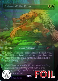 MTG Sakura-Tribe Elder (192) | NM Foil | Secret Lair Fiona Staples {SLD} - Image 1
