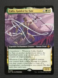 Magic The Gathering Calix, Guided By Fate Extended Art MAT Non-foil - Image 1