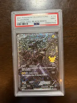 2021 Pokemon Celebrations Full Art Zekrom Classic Collection - Black/White PSA 9 - Image 1