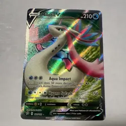 Pokemon TCG Milotic v Full Art Ultra Rare Rebel Clash 179/192 - Image 1