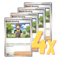 4x Brock's Scouting Playset 146/159 NM Pokemon TCG FAST SHIPPING - Image 1