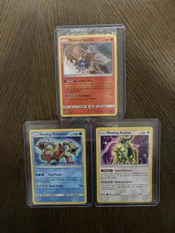 Shining Legends Pokemon Lot Of 3 Ho-oh Arceus Volcanion All NM Condition - Image 1