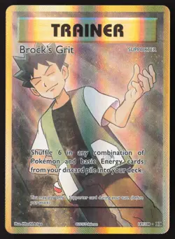 Brock's Grit Full Art 107/108 Pokemon XY Evolutions - Image 1