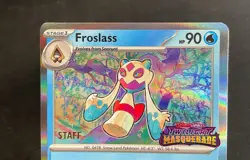 Froslass Pokemon Twilight Masquerade Staff Promo #117 - Image 3