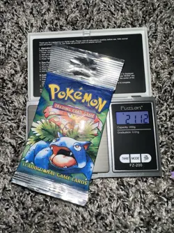 Sealed Pokemon Base Set Booster Pack Venusaur Art Long Crimp HEAVY PACK 21.12 - Image 1