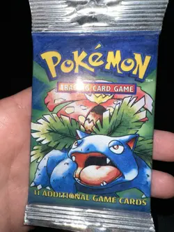 Sealed Pokemon Base Set Booster Pack Venusaur Art Long Crimp HEAVY PACK 21.12 - Image 3