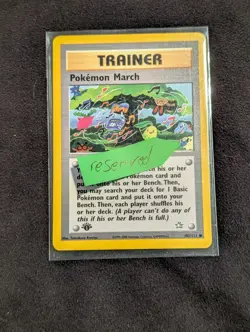 Pokemon March 102/111 Neo Genesis 1st Edition - Reserved Custom Listing - Image 1
