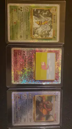 Pokemon Legendary Collection Reverse Holo Tauros Slowpoke Beedrill LP Lot of 3 - Image 1