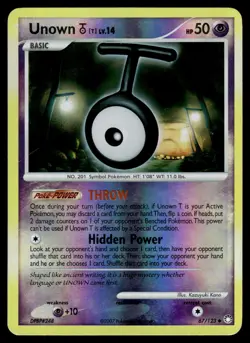 UNOWN [T] - 67/123 Uncommon Mysterious Treasures Pokemon MP - Image 1