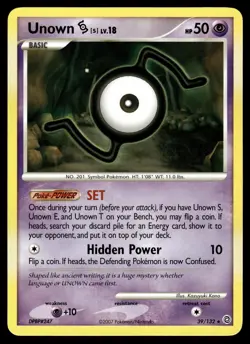 UNOWN [S] - 39/132 Rare Secret Wonders Pokemon LP - Image 1