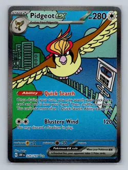 Pokemon SV03: Obsidian Flames #225/197 Pidgeot ex - Image 1