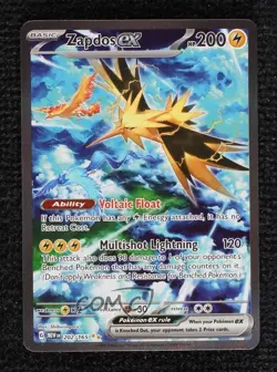 Zapdos ex Special Illustration Rare Pokemon Scarlet & Violet 151 MEW #202 - Image 1