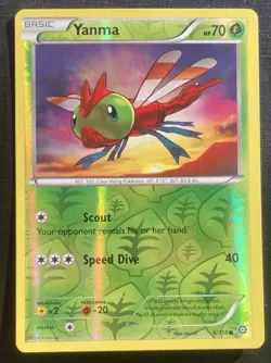 Yanma 6/114 Pokemon Steam Siege Reverse Holo Common TCG LP - Image 1
