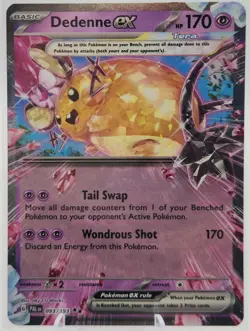 Dedenne EX 093/193 Double Rare Holo Sv Paldea Evolved Pokemon TCG NM - Image 1