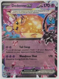 Dedenne EX 093/193 Double Rare Holo Sv Paldea Evolved Pokemon TCG NM - Image 2