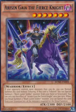 Arisen Gaia the Fierce Knight - BOSH-EN098 - Rare - Unlimited Edition x1 - Light - Image 1