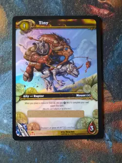 World of Warcraft Card CCG TCG - Tiny Loot Card - Unscratched - Mount - Image 1