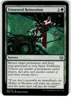 Unnatural Restoration Phyrexia: All Will Be One Regular MTG - Image 1