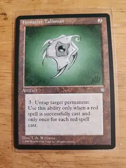 Hematite Talisman - Ice Age - MTG Magic - Uncommon - Artifact - Image 1