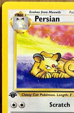 Persian 42/64 Jungle Set 1st Edition Uncommon 1999 Vintage Pokemon TCG - Image 5
