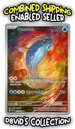 Dondozo 207/198 - Pokemon TCG Scarlet & Violet Base Set Full Art Holo Card - NM - Image 1