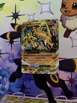 Pokemon Mega Charizard EX 107/106 Holo Card 2014 English - Image 2
