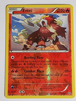 Entei Reverse Holo 14/98 XY Ancient Origins Pokemon - Image 1