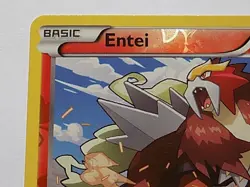 Entei Reverse Holo 14/98 XY Ancient Origins Pokemon - Image 2