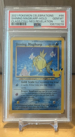 Pokemon - Celebrations Classic Collection - Shining Magikarp #66 PSA 10 - Image 1