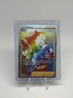2020 Pokemon Piers Trainer Full Art Rainbow Holo Champions Path #078/073 - Image 1
