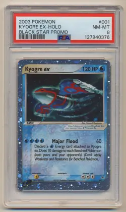 PSA 8 Pokemon Black Star Promo Holo Kyogre EX #001 NM/MINT Condition!! - Image 1