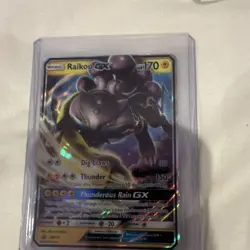 Pokemon Raikou GX SM121 Promo Holo Card Basic Lightning 170HP SM Set - Image 1