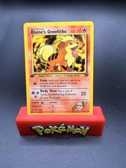 1st Edition Blaine’s Growlithe 62/132 - Gym Challenge - Near Mint - Image 1