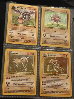 Pokemon Card Binder Collection Wotc, Vintage, Bulk, Holos Base Set Jungle 1st Ed - Image 4