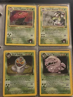 Pokemon Card Binder Collection Wotc, Vintage, Bulk, Holos Base Set Jungle 1st Ed - Image 5