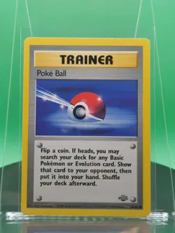 * Poke Ball Trainer 64/64 Jungle Set Unlimited Common 1999 Pokemon Card TCG WOTC - Image 3