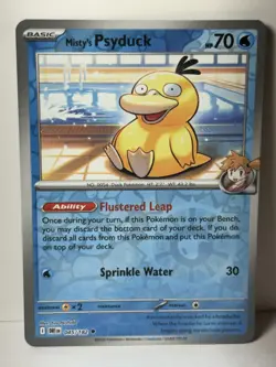 Misty's Psyduck Reverse Holo 045/182 SV10: Destined Rivals NM Pokemon Fast Ship - Image 1