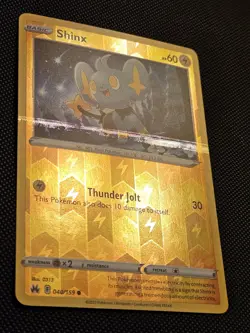 Shinx Reverse Holo Error Bleed Streak Misprint Crown Zenith Pokemon TCG Card - Image 2