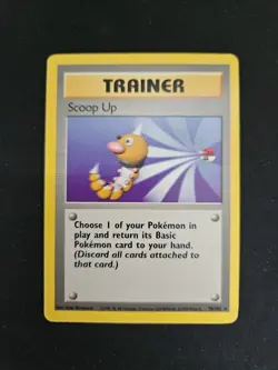 Scoop Up - 78/102 - Pokemon Base Set Unlimited Rare Card WOTC MP - Image 1
