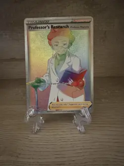 Professor's Research Crown Zenith Rainbow Rare Holo Trainer Pokemon TCG - Image 1