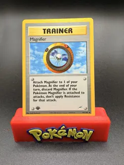 Pokemon Neo Destiny 1st Edition Trainer Magnifier 101/105 Non-Holo NM - Image 1