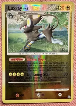 Luxray 7/130 Reverse Holo Rare Diamond and Pearl Pokemon TCG Card - Image 1