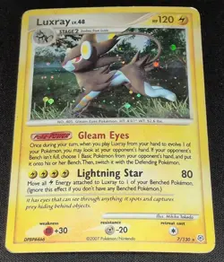 Luxray 7/130 Diamond and Pearl Holo Pokemon TCG - Image 1