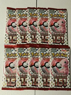 x10 Pokemon Card 151 sv2a Factory SEALED Korean Booster Packs USA Shipping - Image 1